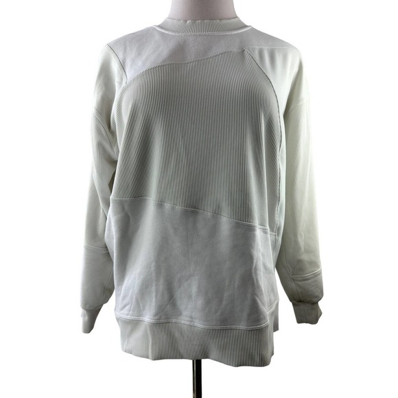 Lululemon Perfectly Oversized Crew Patch Sweatshirt Off White Limited Edition 8 - Picture 9 of 13